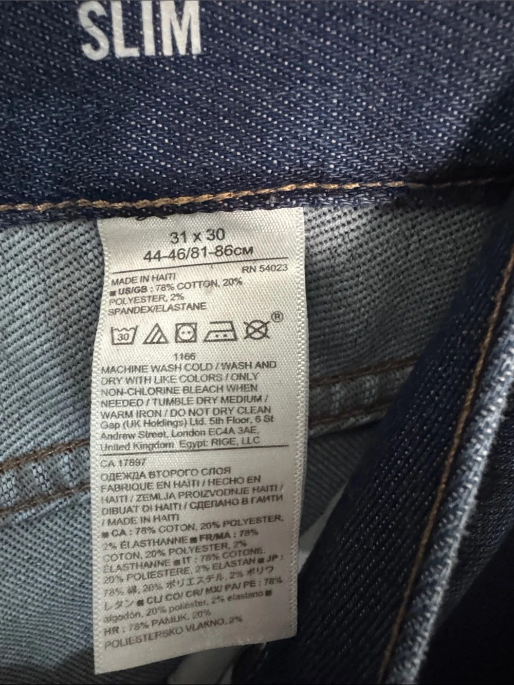 Banana Republic shipping note